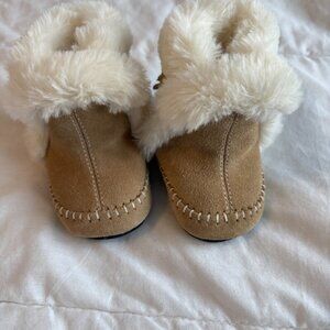Cozy Tan Baby Walker Shoes
